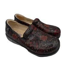 Alegria Keli Pro Clogs Womens EU 38 US 8-8.5 Midnight Garden Leather KEL-323 picture