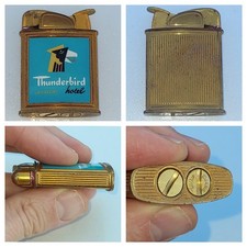 Vtg 1950's Evans Automatic Lighter Thunderbird Hotel Casino Las Vegas Enamel picture