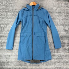 Kerrits Puddle Jumper Waterproof Rain Jacket Women's Size XS Blue Hooded picture