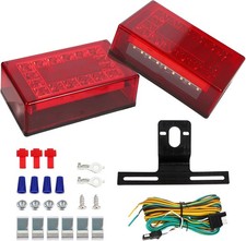6 Inch Trailer Lights LED Kit, Submersible LED Boat Trailer Lights Rectangle Sto picture
