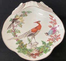 Mottahedeh Williamsburg Chelsea Bird Shell Dish Vintage Porcelain VA Portugal picture