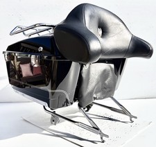 OEM Harley Davidson 2008 Anniversary Vivid Black Tour Pack Touring Pak Trunk 105 picture