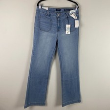 Curve Appeal Flare Leg Jeans Size 10/30 Curvy Fit Blue Medium Wash picture