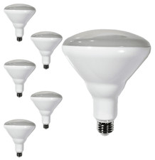 Diodesy BR40 LED Flood Light 9W 650LM E26 3500K 120V 120° Dimmable White 6Pk picture