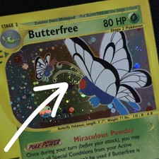 HEAD LOOKING SWIRL 🌀💫 Butterfree 05/165 Expedition Holo Rare Pokemon Card picture