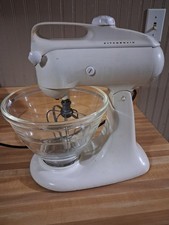 Vintage 1950s KitchenAid Model 3-C Stand Mixer Hobart White picture
