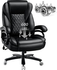 600lbs Big & Tall Office Chair W/ Pocket Spring Cushion Ergonomic Heavy Duty picture