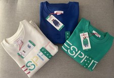 Esprit NWT Women's Sweatshirt 80s Viral - Cream, Blue, Green XS-S-M-L-XL-XXL picture