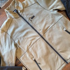 Filson Granite Spire Fleece Jacket Mens Large Beige Softshell Hunting picture