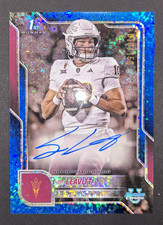 Sam Leavitt 1st Bowman Blue diamonds Auto 10/150  LSU  🚨JERSEY NUMBER🚨 picture