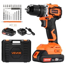 VEVOR Cordless Drill Driver 1/2 inch Metal Chuck Brushless Motor Dual-Speed picture