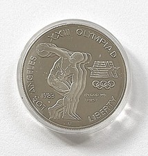 1983 S 23RD OLYMPIAD LOS ANGELES UNCIRCULATED SILVER DOLLAR COIN RARE 90% picture