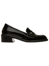 Bally Elly 6302858 Women's Black Patent Leather Moccasins Loafers MSRP $797 picture