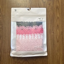 NWT - Victoria’s Secret 5 Pack Lace Trim Cheeky Panties- Size Medium picture