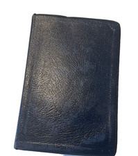 Bible NIV 1984 Thinline Navy Bonded Leather 1996 Good Condition picture