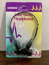 Cardio Theater Mini Stereo Headphones with Adjustable Headband CT 417 6ft Cord picture