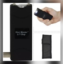 Stun Master POLICE Black MINI Stun Gun 4.4 Milliamp Rechargeable LED FLASHLIGHT  picture