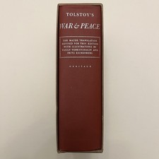 Heritage Press War & Peace by Tolstoy 1938 Maude Translation W/slipcase VG picture