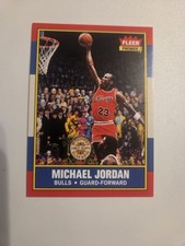 1986 Fleer Michael Jordan Rookie + Beatles Sgt. Pepper Art Card picture