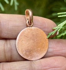 1Pc Pure Copper Healing Circle Pendant Locket, Jewelry, Spiritual Kriya Pendant picture