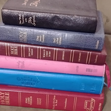 vintage and modern Bible Lot of 6 picture