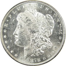 1878 8TF Morgan Silver Dollar Uncirculated $1 Coin SKU:CP1691 picture