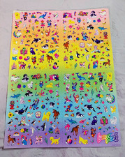 Vintage Lisa Frank  00's Jumbo Sticker Sheet S1066 picture