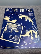 1950 DOWN THE LANE Sheet Music RUSS MORGAN Cover Howe Burns Broadcast Music SM1 picture