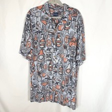Jack O'Neill Collection Tropical Drinks Aloha Mens Shirt Size XXL EUC picture