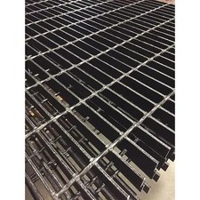 Zoro Select 20125S100-C4 Carbon Steel Bar Grating, Smooth, 48 In L, 36 In W,, picture