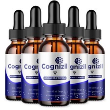 (5 Pack) Cognizil Brain Health Drops, Cognizyl Advanced Formula (10oz) picture