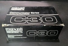 Maxell C30 Professional Industrial P/I Audio Cassette Tapes Box of 10 New picture
