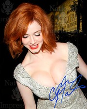 Sexy CHRISTINA HENDRICKS Autographed 8x10  Photo REPRINT 10 picture