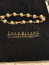 Vintage Joan Rivers Classics Collection Enamel Ladybug Link Bracelet 7