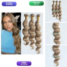 Aprilhair 8A Double Weft #8 Body Wave 3 Bundles 18-22 inch Virgin Brazilian Hair picture