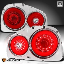 Fits 1999-2002 Skyline GTR GTT R34 JDM LED Tail Lights Brake Lamp Pair 99-02 picture