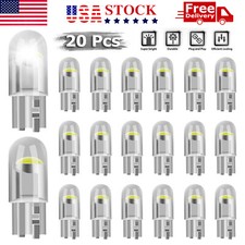 20X T10 194 168 W5W 2825 COB LED License Plate Interior Light Bulbs 6000K White picture
