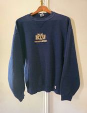 Russell Athletic BYU Cougars Navy Est 1875 Crewneck Sweatshirt Size L picture