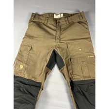 Fjallraven Vidda Pro G-1000 Trousers Mens 32 Regular Brown Black Hiking Pants picture