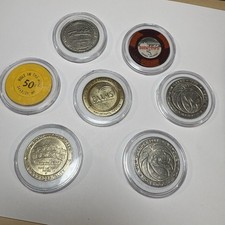 7 Vintage Nevada Casino Chips Tokens MGM Grand Palms Boomtown Pahrump Reno picture