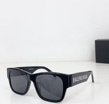 NEW Balenciaga BB0262SA Sunglasses 001 BLACK GRAY LENS 100% AUTHENTIC picture