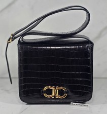 Vintage Salvatore Ferragamo Gancini Shoulder Bag Leather Purse Made In Italy  picture