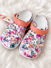 NWT Joybees Floral Clogs Women’s Size 6 🌸 Pink Slip-On Shoes picture