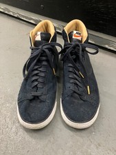 Nike Men's 10.5 Dark Obsidian Blue Suede Leather FW 2014 Blazer High SP Sneakers picture