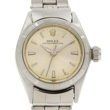ROLEX Oyster perpetual Watches 6623 Engine turned bezel SilverDial Stainle... picture