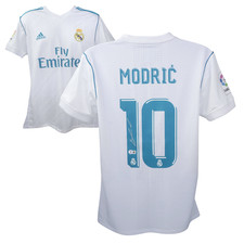 Luka Modric Signed Real Madrid FC Home Soccer Jersey #10 with Beckett COA picture