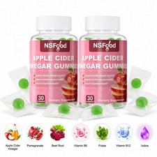 PREMIUM Apple Cider Vinegar (2 PACK) 1000 MG Gummies with Mother 100% Vegan ACV picture