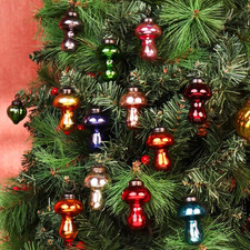 Indian Shelf Indianshelf 12 Multicolor Mashroom Large Christmas Ornaments picture