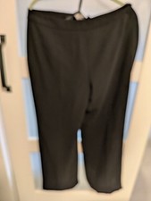 Kasper Petite Womens Black Dress Pants Size 16P Polyester Blend Side Zipper  9-9 picture
