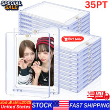 30 Pack Magnetic Trading Sports Card Holders 35pt One-Touch Hard UV Protection picture